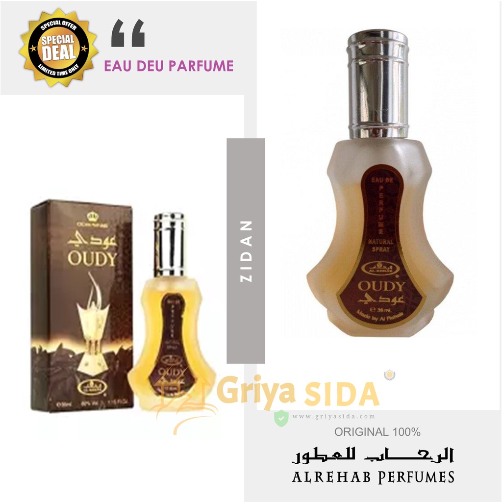 Parfum al rehab oudy 35ml original minyak wangi OUDY alrehab spray PROMO!