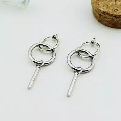 EE0552 - Anting JEPIT Tanpa Tindik Pria Wanita Kpop Korea BTS EXO GOT7