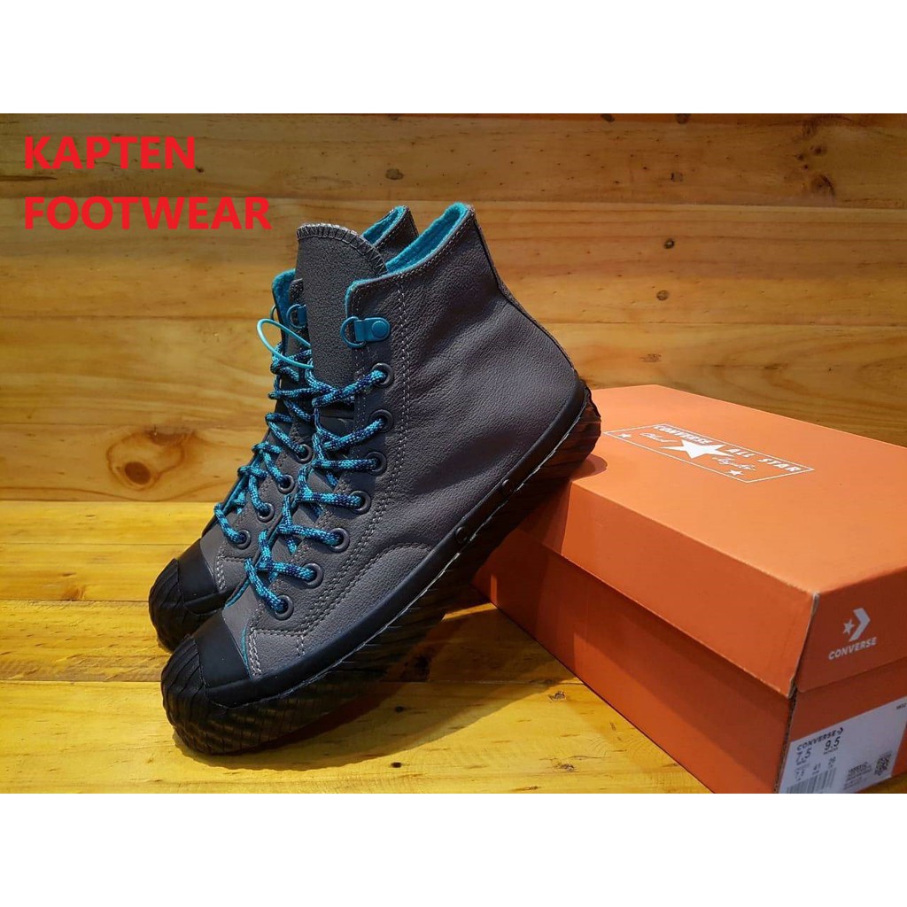 100% GRADE ORIGINAL Sepatu converse 1970S bosey leather dark grey original premium BNIB