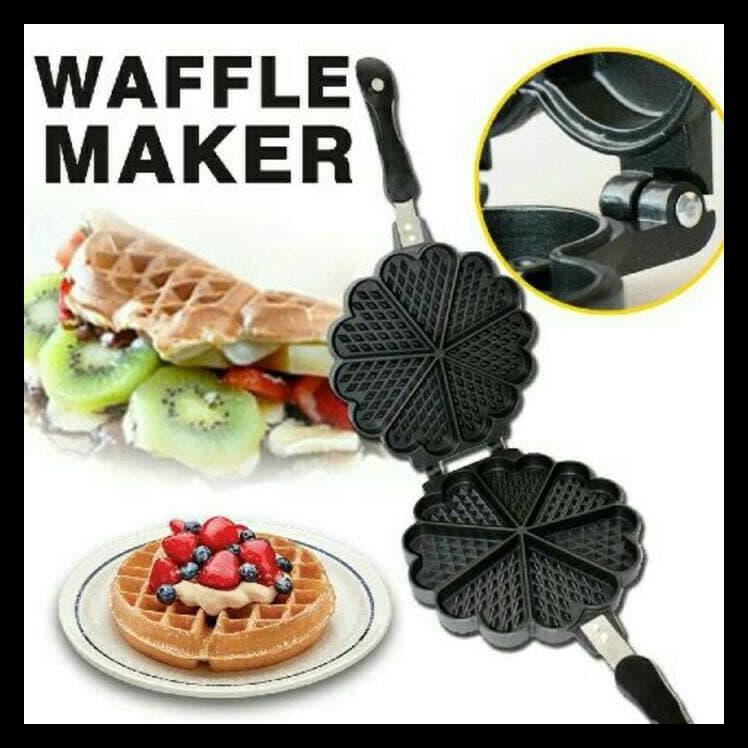 Cetakan Kue Waffel Maker, Bapel, Wafel, Waffle Wafle ( Tanpa Listrik )