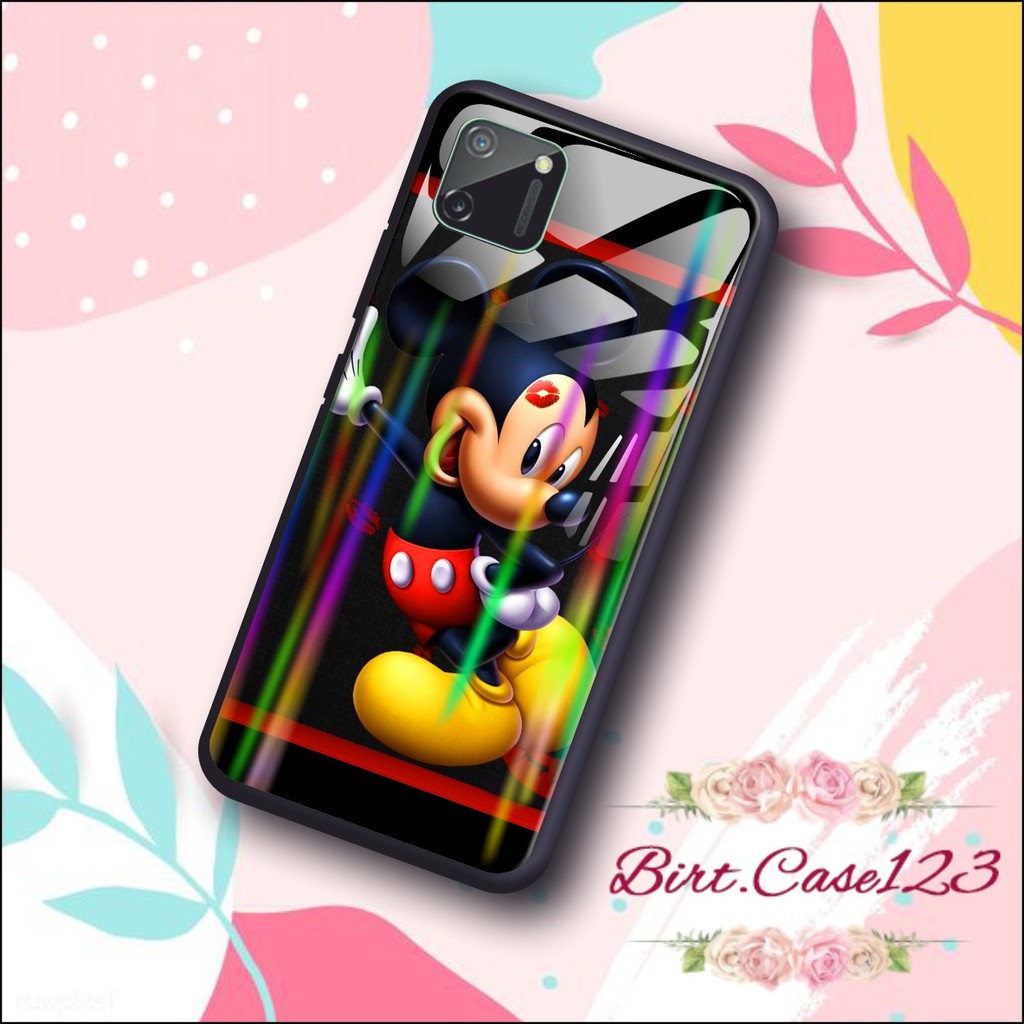 case softcase gambar MICKEY MOUSE back case glass aurora Vivo Y91 Y17 Y12 Y15 Y93 Y95 Y81 Y83 BC146