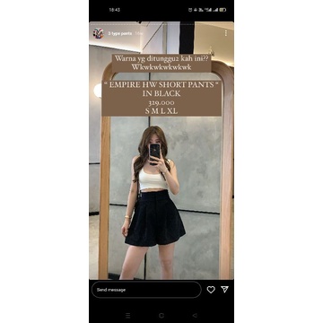 Goulding Empire HW short pants Black Size XL