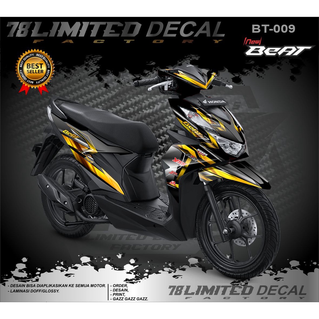 Stiker Decal Honda New Beat 2020-2022 Beat Street /Street -stiker honda beat new Beat