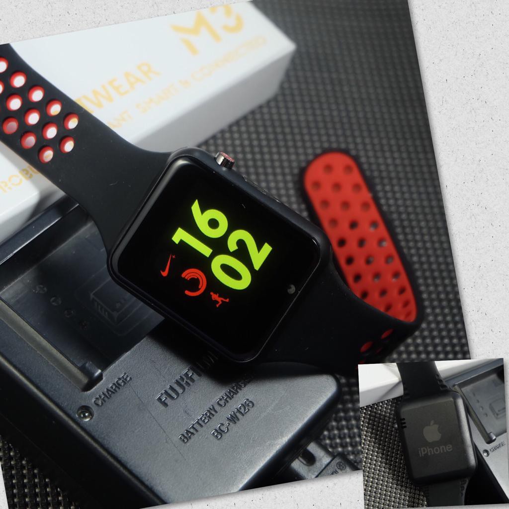 Jam Tangan Pria Wanita Iphone Apple Smart Watch Super Tali Karet