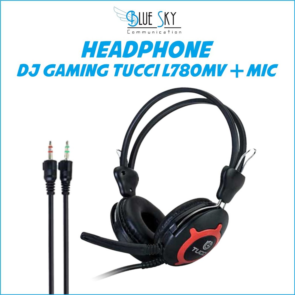 HEADSET HEADPHONE EARPHONE DJ GAMING TUCCI TC-L780MV PLUS MIC