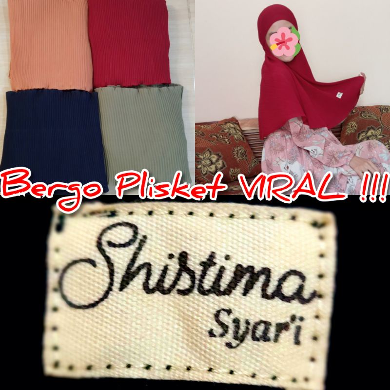 Bergo Plisket Syar'i VIRAL  // Bergo Plisket Ceruty