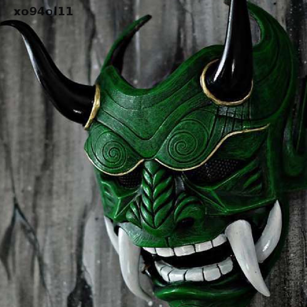 Topeng Samurai Jepang Horror Untuk Cosplay / Halloween