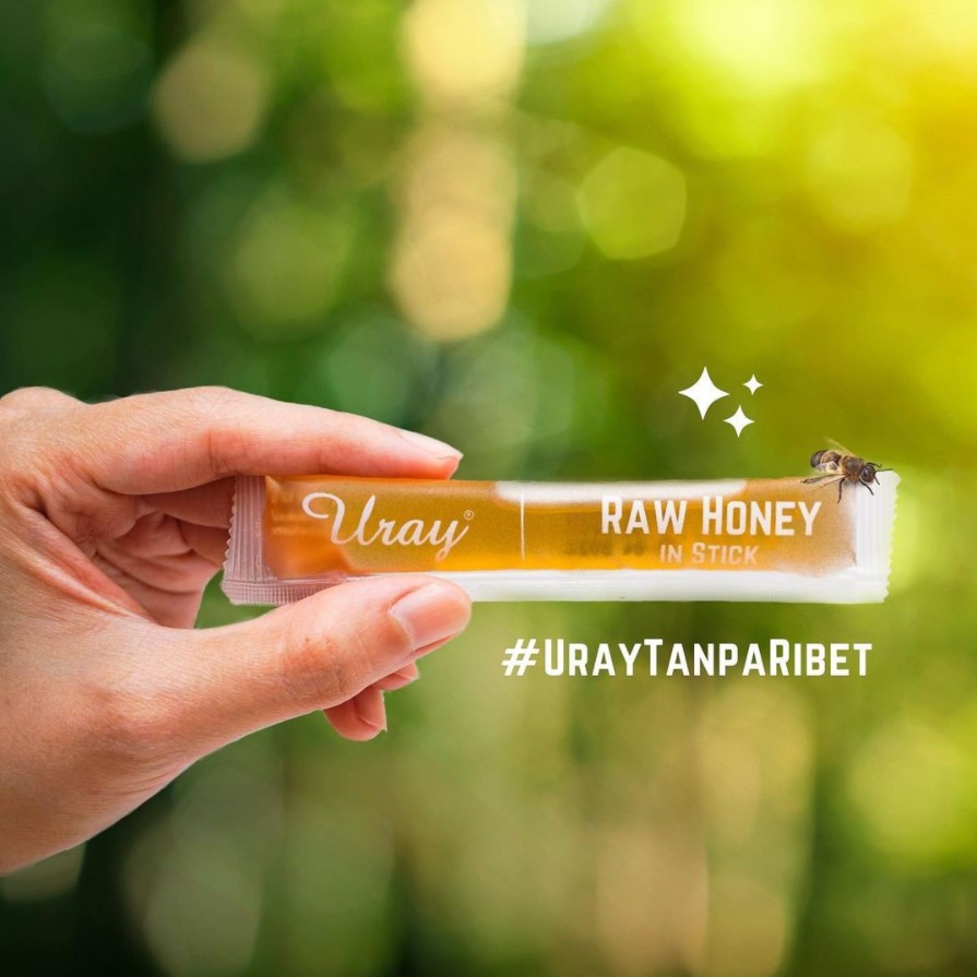 Madu Uray Raw Honey Stick Sachet - Raw Honey 10 Sticks (120 Gr)