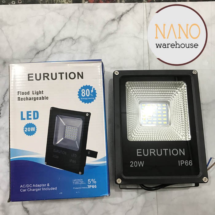 Lampu Sorot LED 20 Watt 20w Flood Light Led EURUTION 220V Outdoor / LED Sorot 20 Watt Eurution