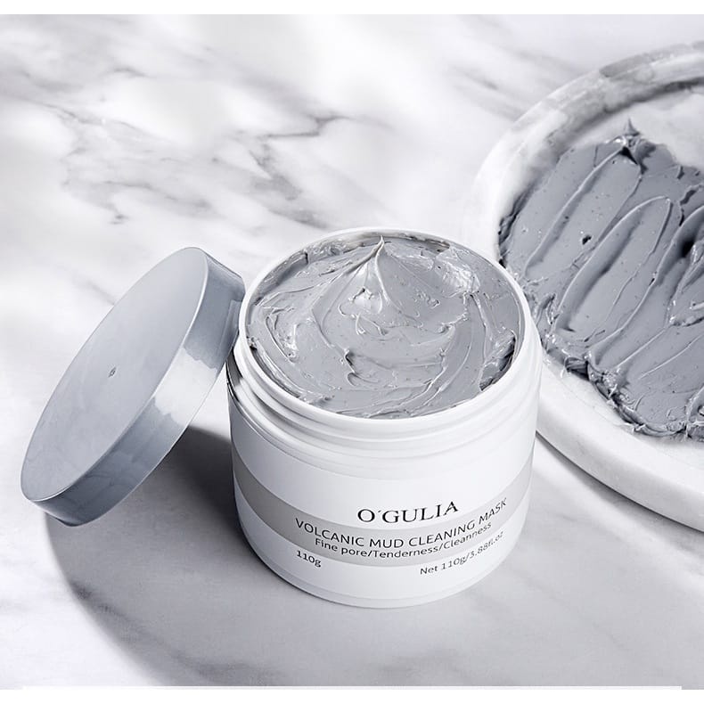 [O'GULIA] VOLCANIC MUD MASKER WAJAH PORE DELICATE CLAY MASK 110GR | WASH OFF MASK