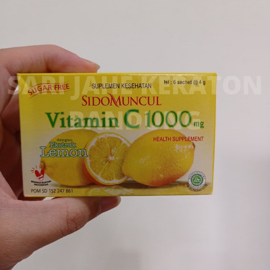 Sidomuncul C1000 isi 6 sachet TERMURAH Vitamin C 1000