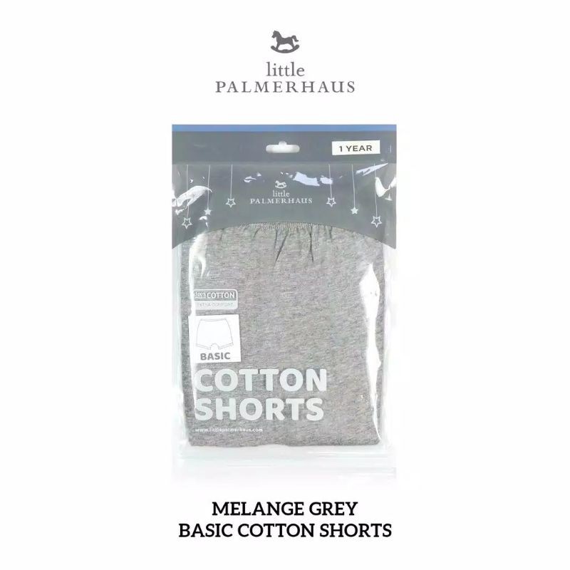 LITTLE PALMERHAUS Basic Cotton Shorts 0-6 Tahun / Celana Pendek Anak 0-6 Tahun Little Palmerhaus