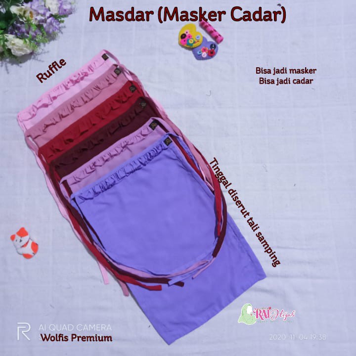 Masker Cadar Masdar Ruffle