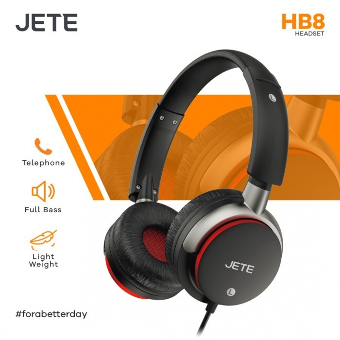 Headset Headphone JETE HB8 Noise Cancelling - Garansi 2 Tahun