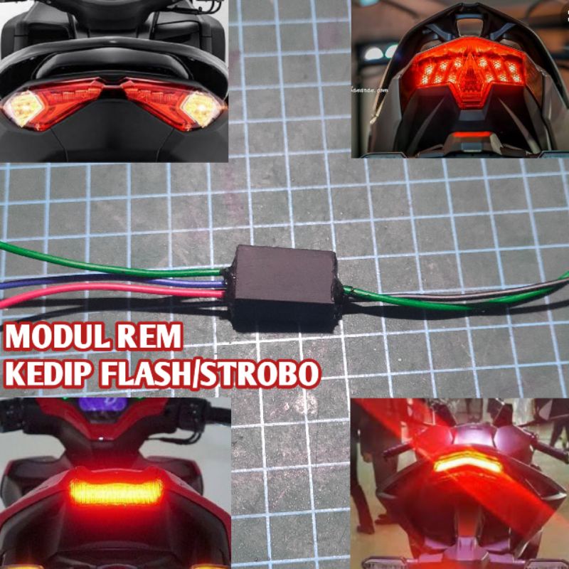 MODUL LED KEDIP STROBO,REM,KOLONG