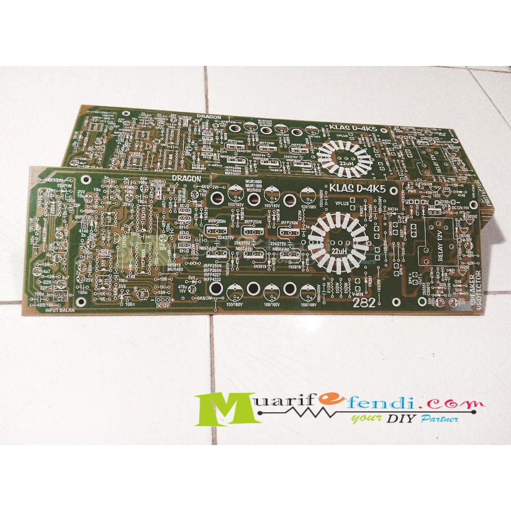 PCB Power Amplifier Class D 4K5 4500 watt plus input balance dan Speaker Protector 282