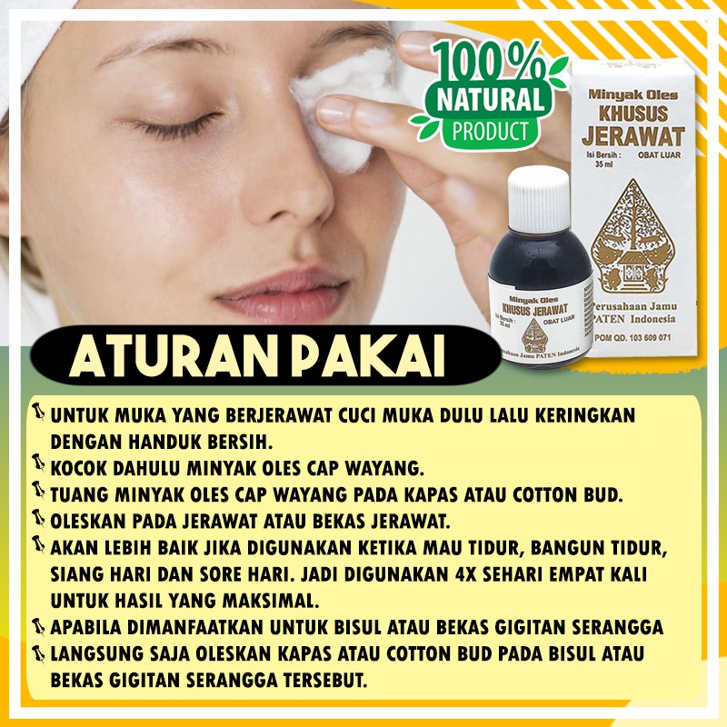 [Bayar Ditempat] Minyak Oles Khusus Jerawat Cap Wayang Obat Jerawat / Kudis / Bisul 35ml Original BP