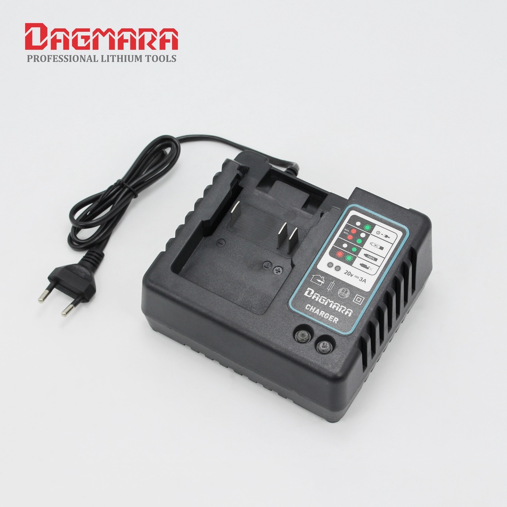 Dagmara XGT Adaptor Charger 21V Cocok untuk kunci pas tanpa kabel dagmara 21v