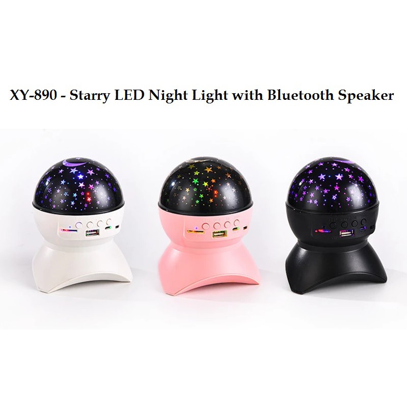 XY-890 - Speaker Bluetooth dengan Lampu Proyeksi Bintang Langit-Langit