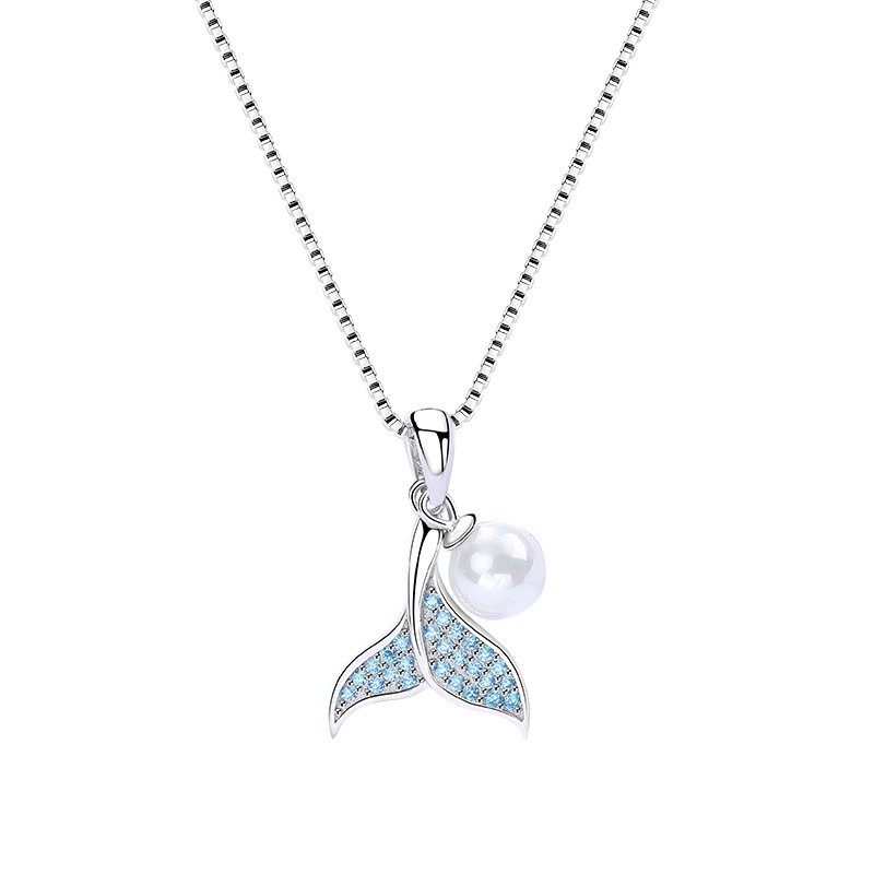 Kalung Perak / Necklace 925 Sterling Silver Wanita Dolphin Lucu Cocok Hadiah KS036