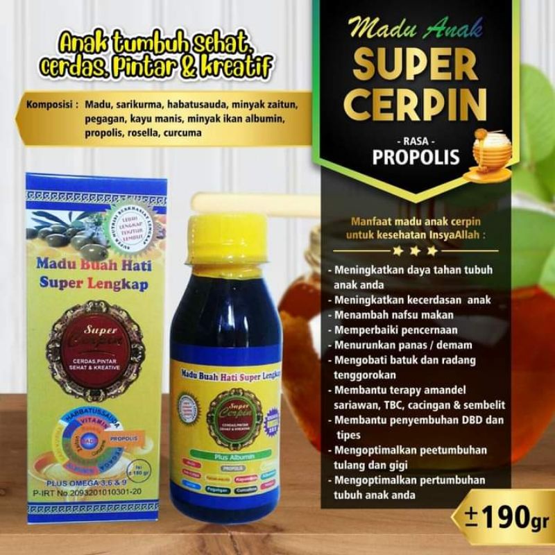 

MADU BUAH HATI SUPER LENGKAP|MADU CERPIN|MADU IMUNITAS ANAK