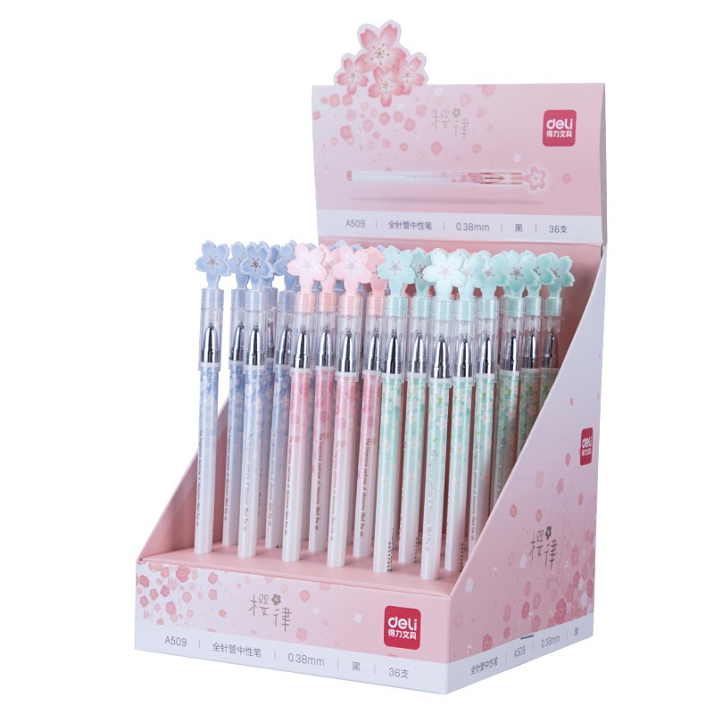 

Pulpen DELI Gel Pen 0.38mm Hitam - A509