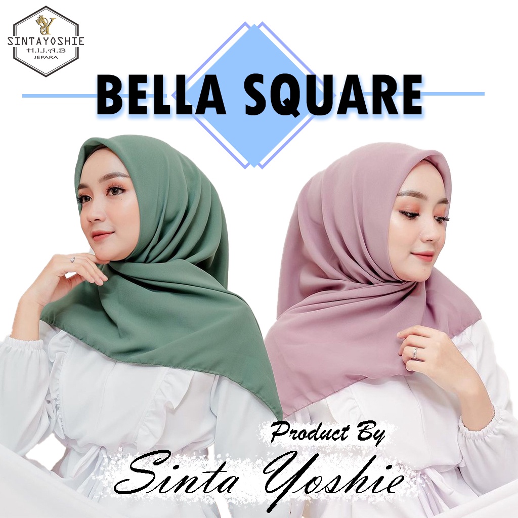 [ ORIGINAL ] Jilbab Bella Square Hijab Segi empat Premium