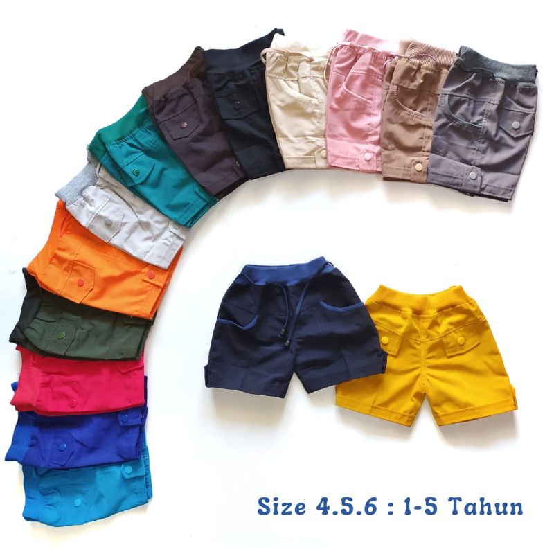 Short Pants Candy Pants Celpen Anak Warna Cowok Usia 9bln - 5 Tahun Laki