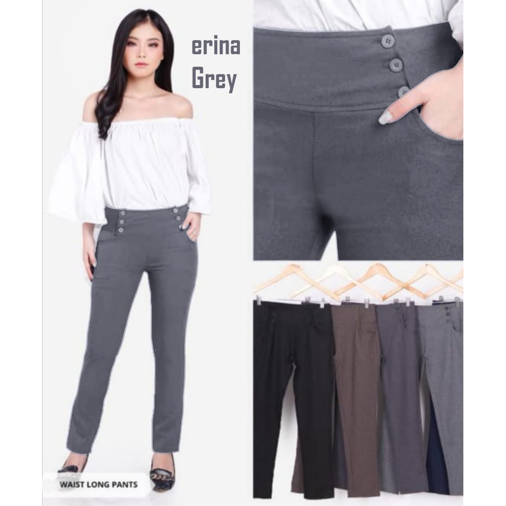 MOKOKOMO Celana Panjang Wanita ERINA Celana Pants - Celana Baggy - Pakaian Wanita