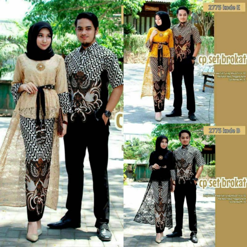 Jual KEBAYA COUPLE MODERN TERBARU / KEBAYA COUPLE TUNANGAN / COUPLE ...