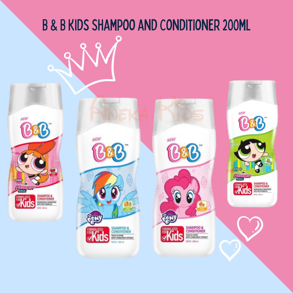 B&amp;B Kids Shampoo &amp; counditioner 200ml