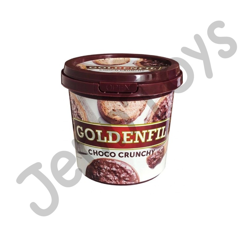 JennToys - (GROSIR) GOLDENFIL Selai Coklat CHOCO CRUNCHY 1 KG | Chocolate Crispy Spread Filling