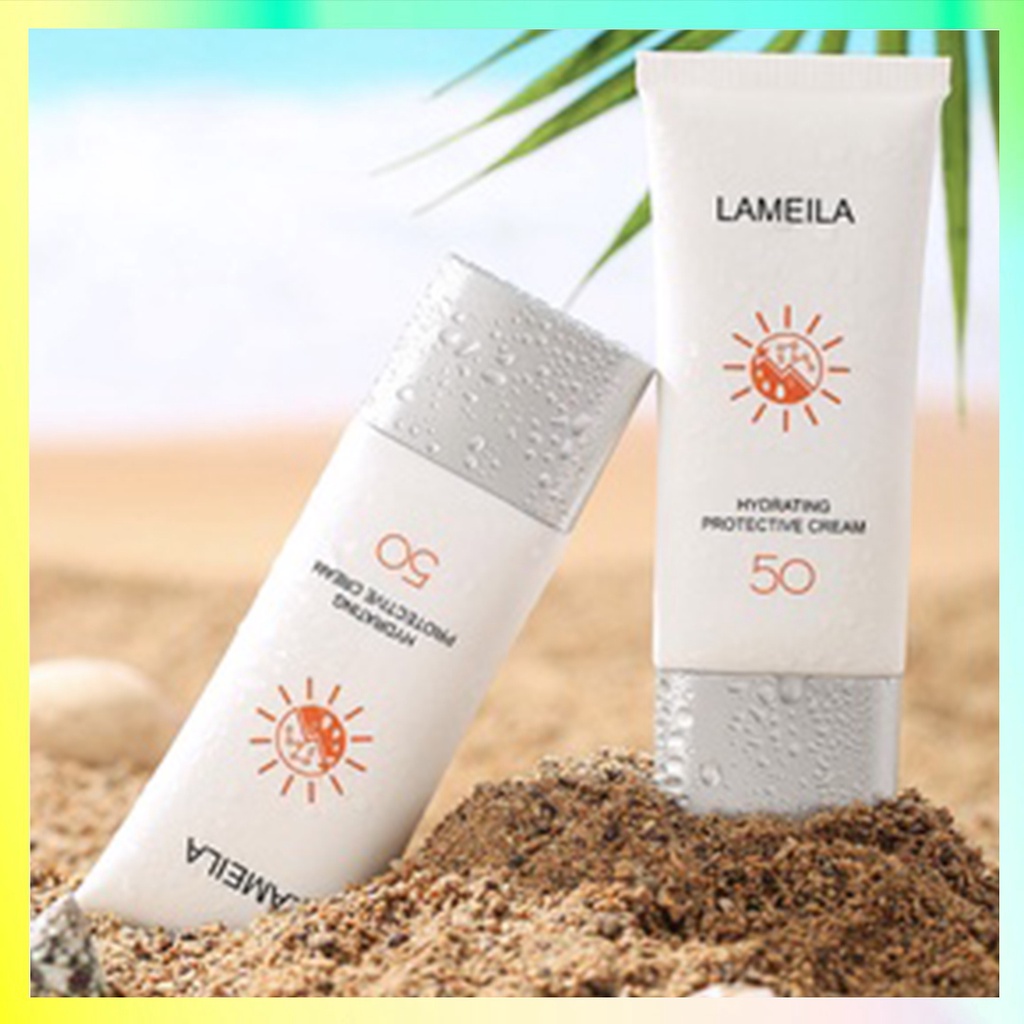 LAMEILA Sun Block SPF 50 Sun Screen Wajah Tahan 12 Jam PA+++ White Sunblock LA162