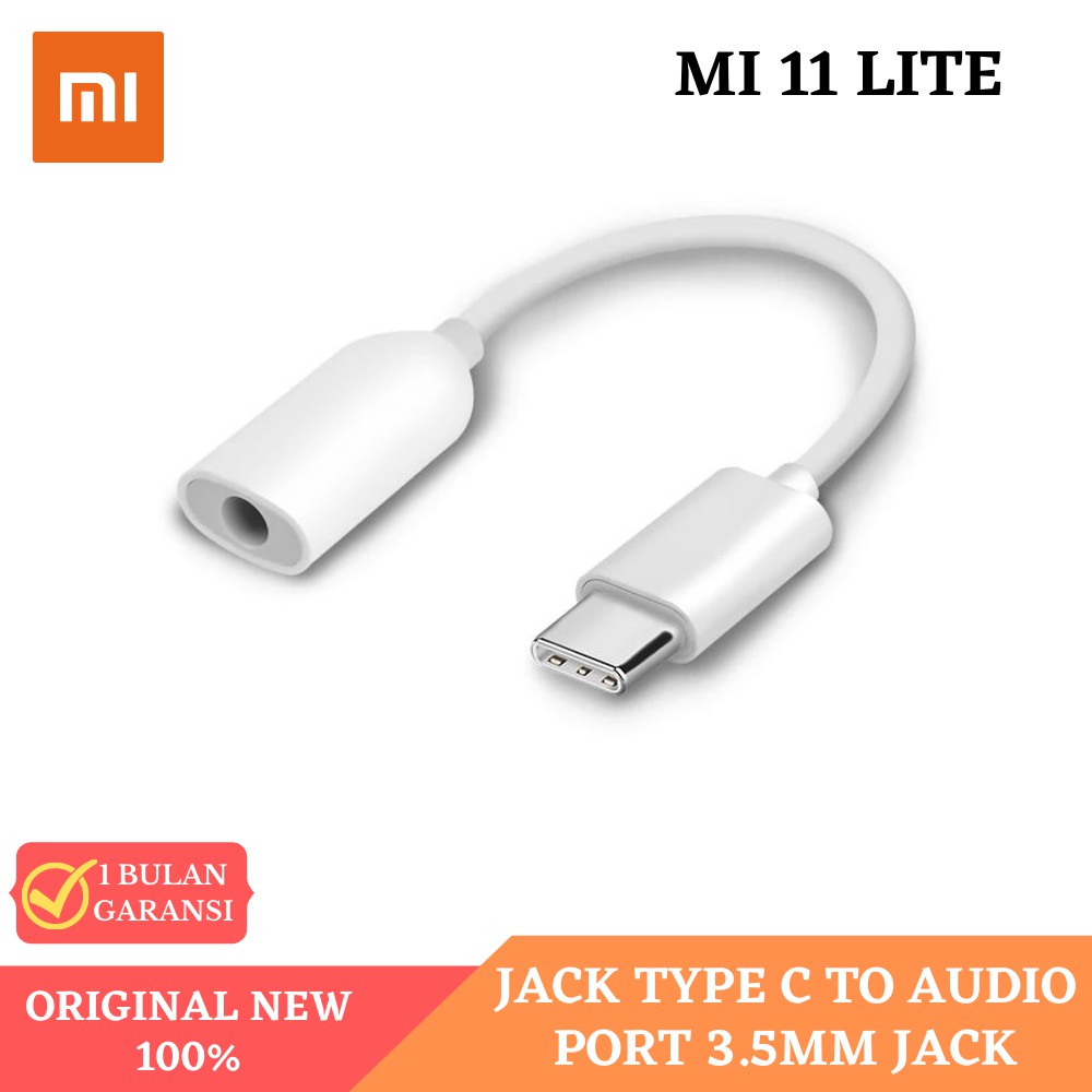 MI 11 LITE Spliter Type C Audio Converter To Aux 3.5mm Original 100%