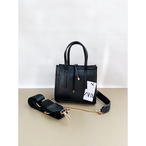 tas ZARA SQUARE 2tali tas selempang tas import