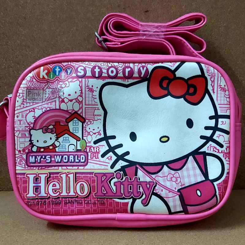 Tas Kecil Anak Perempuan Warna Pink Gambar Hello Kitty
