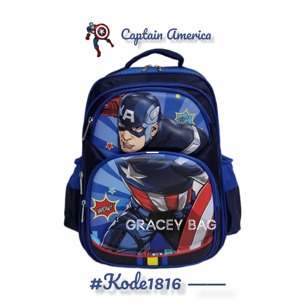 GB-1816 Tas Ransel Anak Embos SD