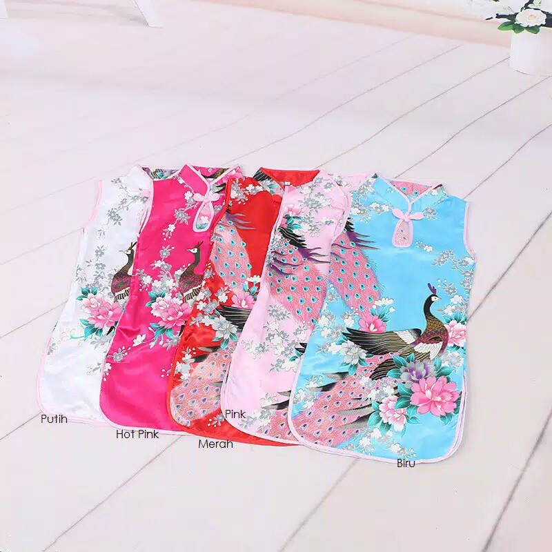Dress Cheongsam Anak Perempuan Qipao Baju Shanghai Baju China CNY Import Murah