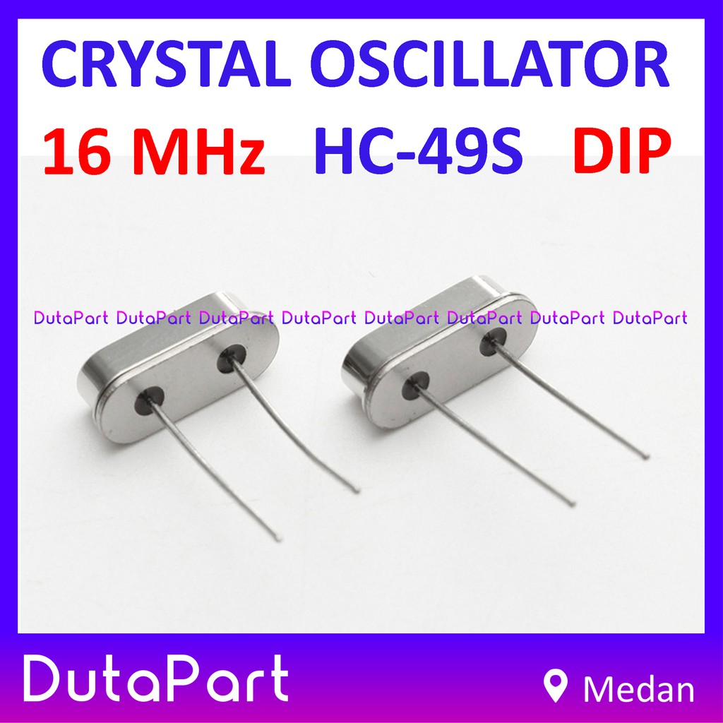 Crystal Oscillator 16MHz XTAL Clock Osilator 16.000 16 Mhz HC-49S DIP