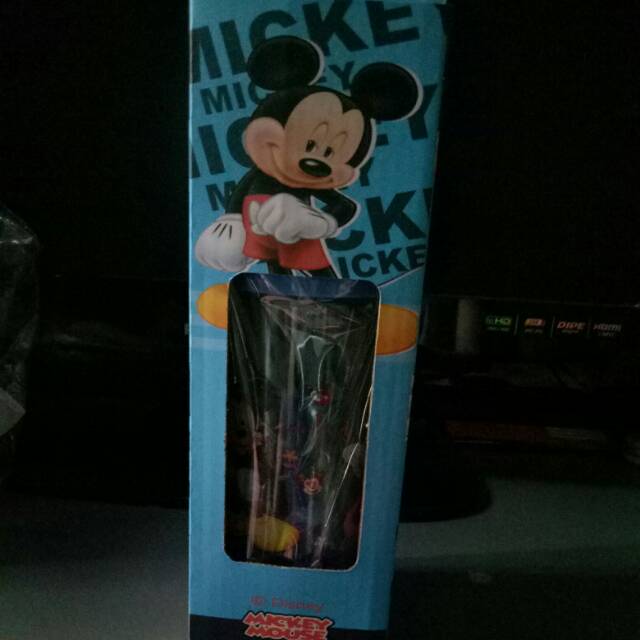 Botol minum kempis anak karakter mickey mouse warna biru kualitas oke