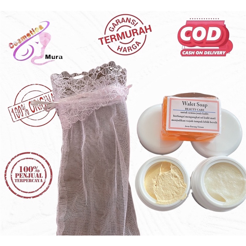 𝑢𝑜,𝑥𝑥 [ WALET JARING PINK ] real pic - [ ORIGINAL GARANSI ] walet jaring pink / cream walet jaring original