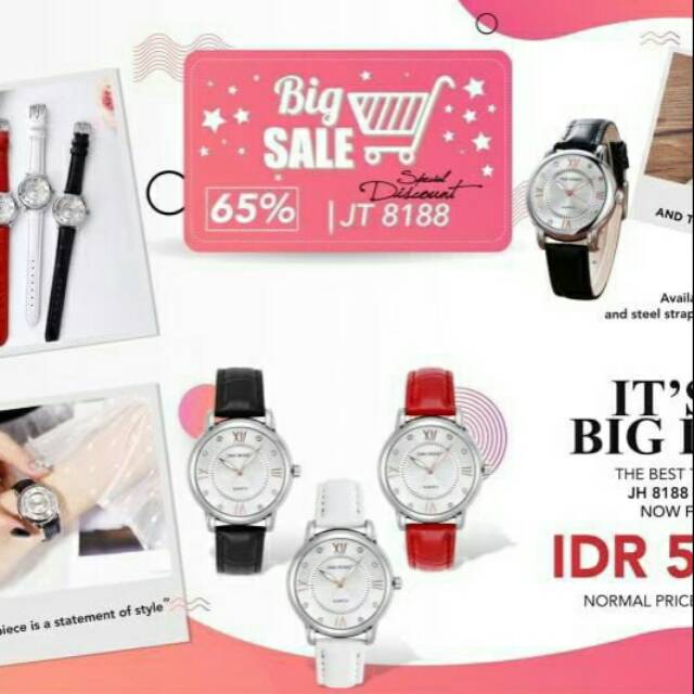 Promo Jam Tangan Wanita Jt8188 By Jims Honey