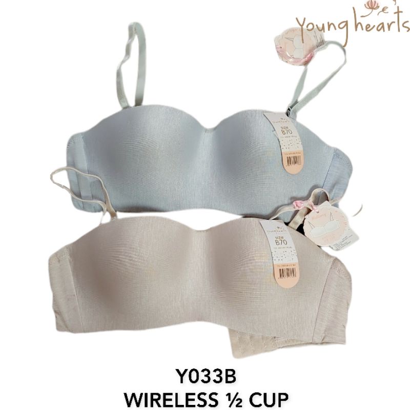 Y033 Bra Young Hearts Tanpa Kawat 32B