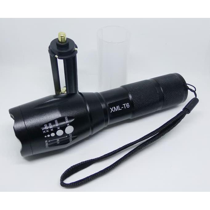 Diskon Senter E17 Led Cree - Lampu Senter Super Terang 100% Original Taffware Terbaru