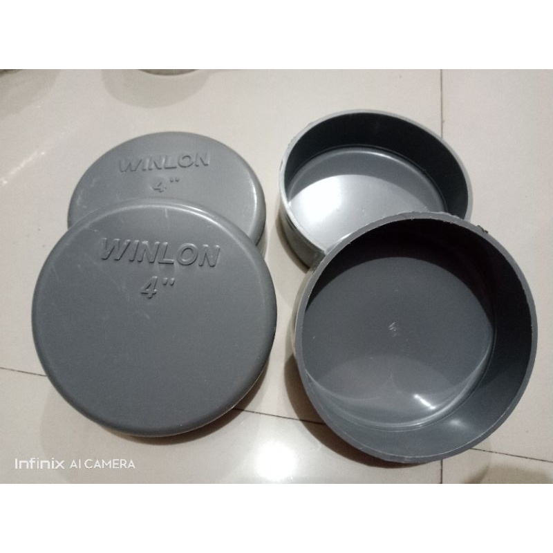 Tutup Paralon PVC Winlon 4 inch / Dop Paralon PVC 4&quot;