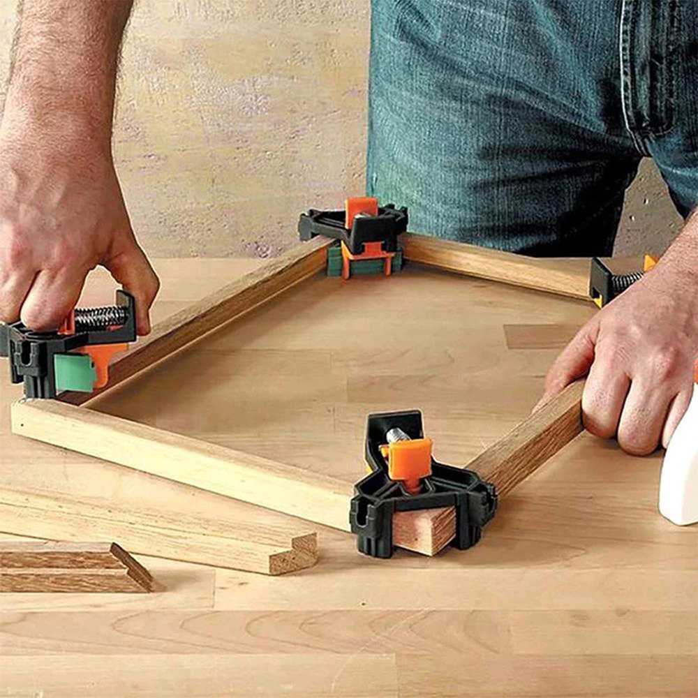 TD - PKK VAHIGCY Corner Clamp Clip Penjepit Sudut Kayu 90 Derajat 4PCS - AT8803