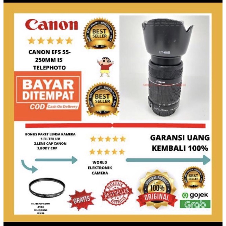 LENSA TELE CANON 55-250 MM