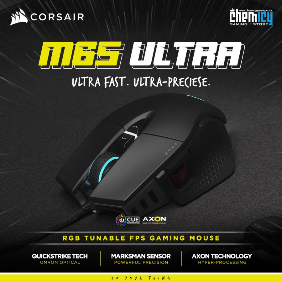 Corsair M65 RGB Ultra Tunable FPS Gaming Mouse