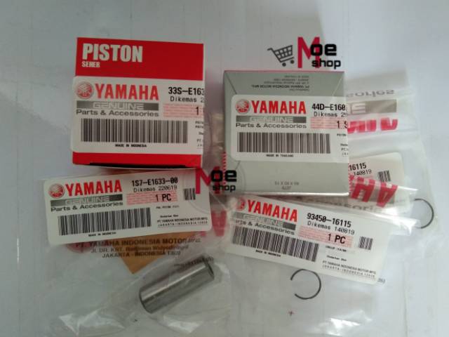 RING PEN SEHER PISTON KIT SEHER SET XEON ASLI ORIGINAL YAMAHA 44D-WE160-00 Ori Orisinil