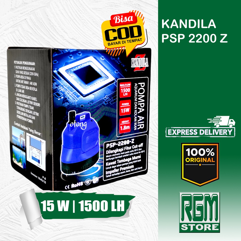 KANDILA PSP2200Z PSP 2200 Z 2200Z POMPA AIR KOLAM AQUARIUM HIDROPONIK